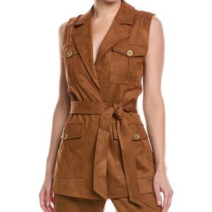 Ramy Brook Austin faux suede vest XS